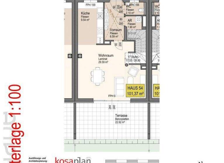 Reihenmittelhaus zur Miete 857 € 4 Zimmer 101,4 m² Furth an der Triesting 2564