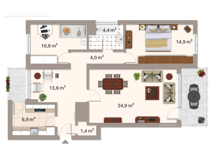 Wohnung zum Kauf 500.000 € 3 Zimmer 80 m² Berg am Laim München 81673
