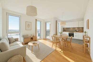 Wohnung zur Miete - Neubau 895 € 2 Zimmer 58,7 m² 1. Geschoss Bemerode Hannover 30539