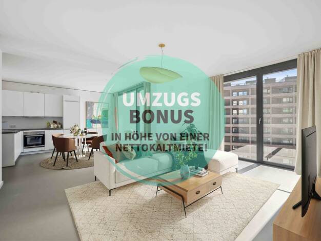 Wohnung zur Miete - Erstbezug 2.049 € 3 Zimmer 87,8 m² 6. Geschoss Heidestraße Moabit Mitte 10557