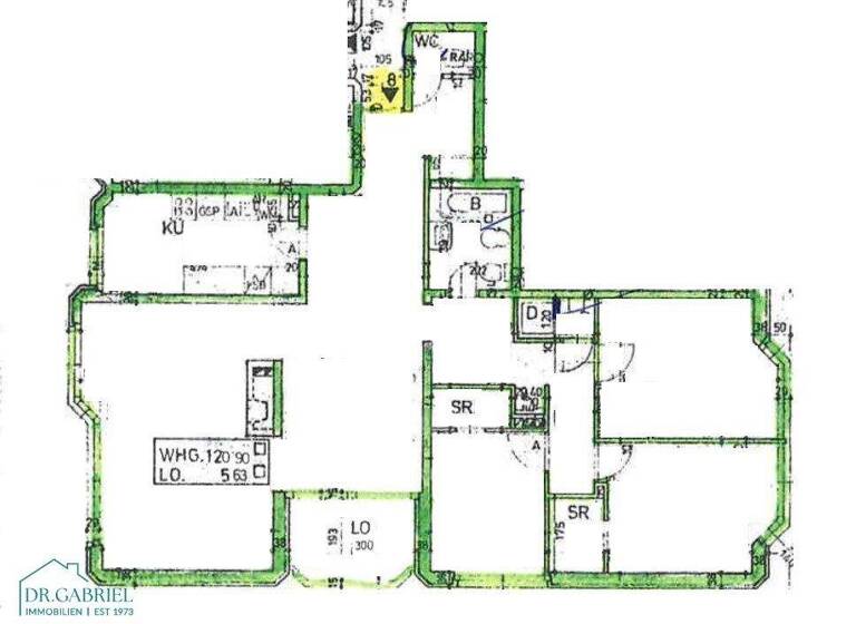 Wohnung zur Miete 1.679 € 4 Zimmer 120,9 m² 2. Geschoss Wien 1180