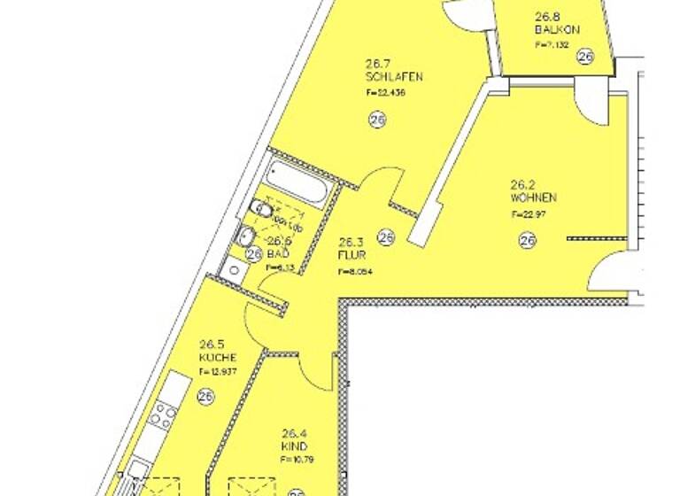 Wohnung zur Miete 565 € 3 Zimmer 87 m²<br/>Wohnfläche Dachgeschoss, 4.<br/>Geschoss ab sofort<br/>Verfügbarkeit Klausenerstr. 6/8 Sudenburg Magdeburg 39112
