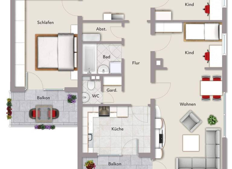 Wohnung zum Kauf provisionsfrei 325.000 € 3,5 Zimmer 103,6 m² 4. Geschoss Leopoldshafen Eggenstein-Leopoldshafen 76344