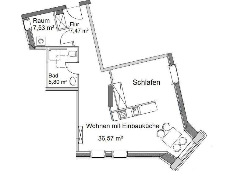Wohnung zum Kauf 349.000 € 2,5 Zimmer 57,4 m² Baumschulenstraße 11 Baumschulenweg Berlin / Baumschulenweg 12437