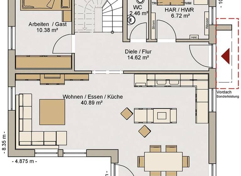 Einfamilienhaus zum Kauf provisionsfrei 532.950 € 4 Zimmer 126,7 m² 433 m² Grundstück Winden , Pfalz 76872