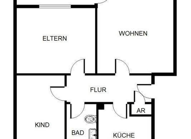 Wohnung zur Miete 672 € 3 Zimmer 71,5 m² 1. Geschoss frei ab 25.04.2026 Heidstrang 18 Scharnhorst Dortmund 44328