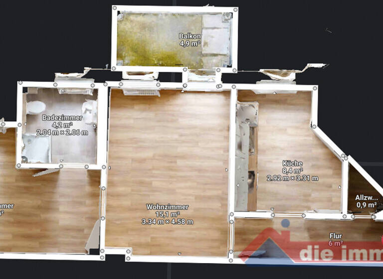 Wohnung zur Miete 490 € 2 Zimmer 52 m² Braunschweiger Straße 2 Sudenburg Magdeburg / Sudenburg 39112