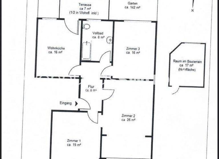 Wohnung zur Miete Tauschwohnung 1.800 € 4 Zimmer 110 m² EG Hohenfelde Hamburg 22087