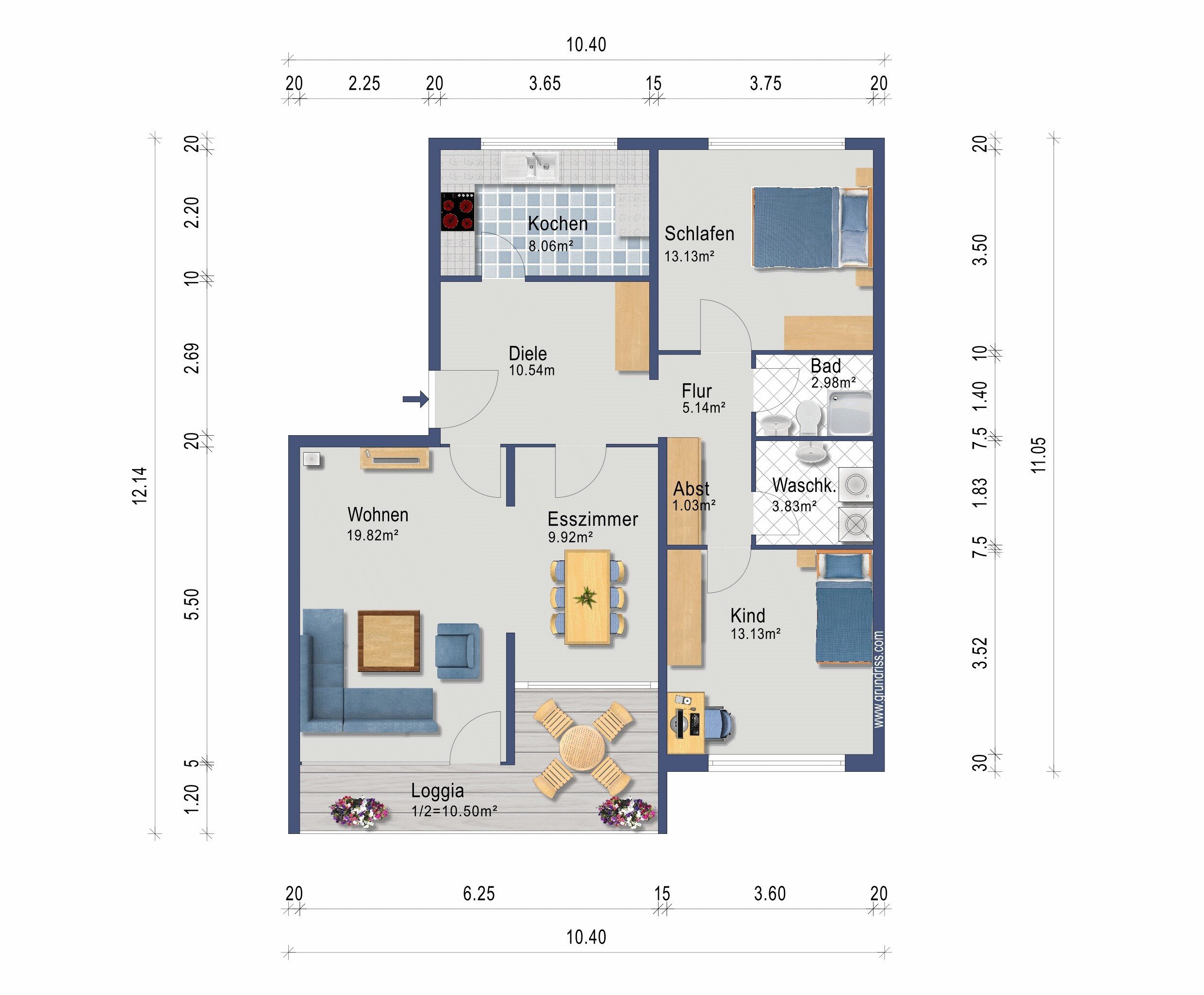 Wohnung zur Miete 990 € 3 Zimmer 92 m²<br/>Wohnfläche 3.<br/>Geschoss ab sofort<br/>Verfügbarkeit Bad Oldesloe 23843