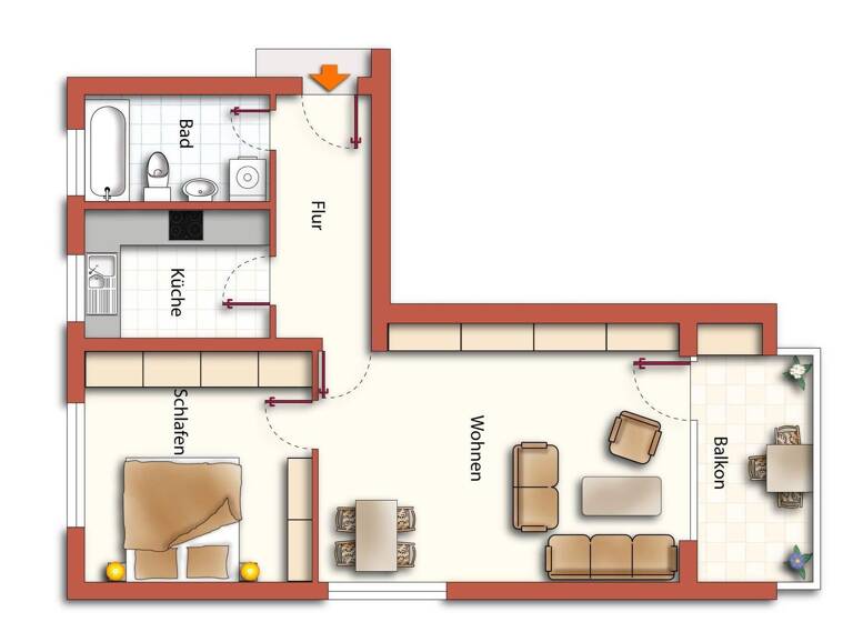 Wohnung zum Kauf 365.000 € 2,5 Zimmer 61 m² Staad Konstanz / Staad 78464