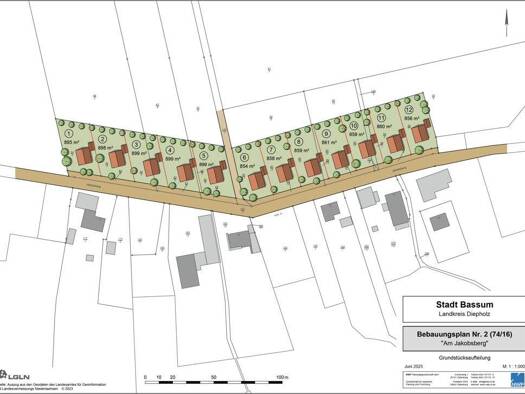 Grundstück zum Kauf 125 € 854 m² Grundstück Neubruchhausen Bassum 27211