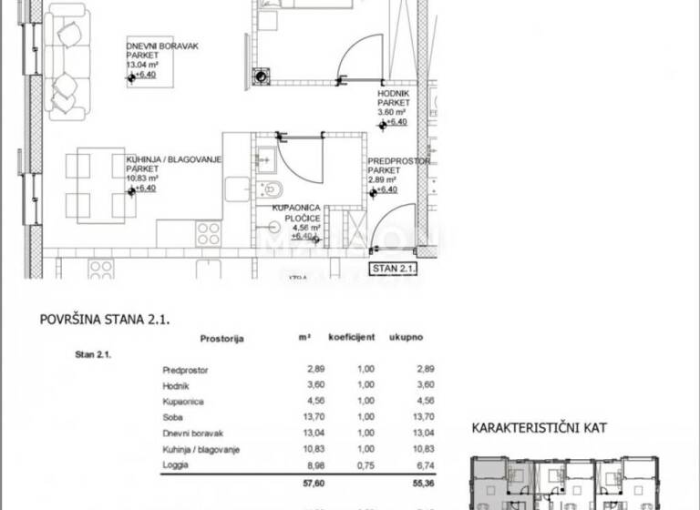 Wohnung zum Kauf 325.000 € 2 Zimmer 74 m² 2. Geschoss Cres Cres