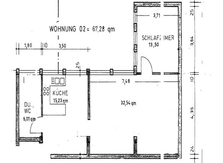 Wohnung zur Miete 650 € 2 Zimmer 67 m² Geschoss EG/3 frei ab 01.05.2026 Kronprinzenstraße 8 Nordstadt Pforzheim 75177