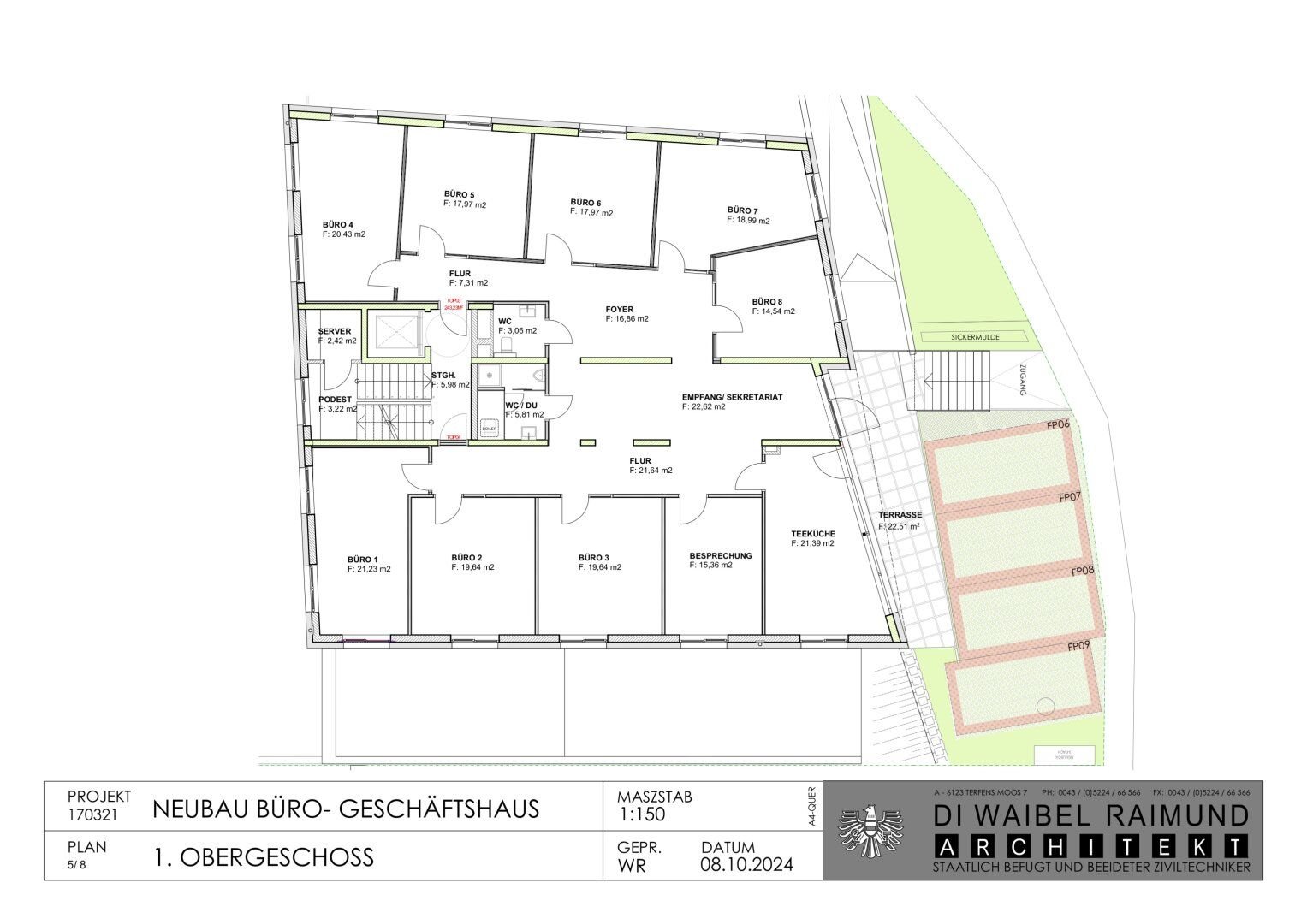 Büro-/Praxisfläche zur Miete 3.465 € 10 Zimmer Vomperbach 6123