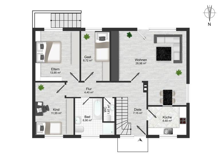 Einfamilienhaus zum Kauf 309.000 € 4 Zimmer 115 m² 516 m² Grundstück Mittelnkirchen 21720