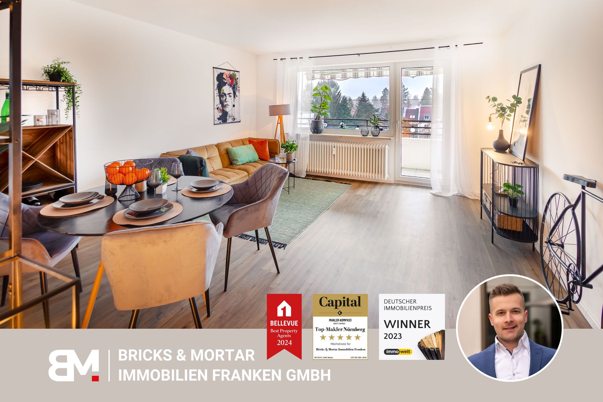 Wohnung zum Kauf 249.000 € 2 Zimmer 68 m²<br/>Wohnfläche 4.<br/>Geschoss Mögeldorf Nürnberg 90482