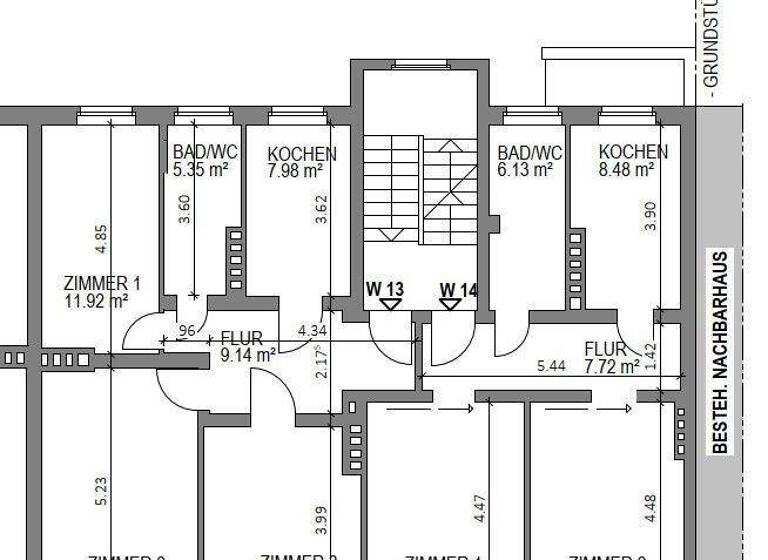 Wohnung zum Kauf provisionsfrei 149.000 € 3 Zimmer 64,3 m² 2. Geschoss Ottostraße 39 Brühlervorstadt Erfurt 99092