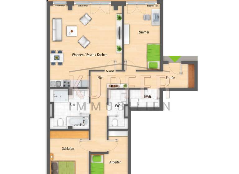 Wohnung zur Miete 2.350 € 4 Zimmer 126 m²<br/>Wohnfläche EG<br/>Geschoss 01.08.2025<br/>Verfügbarkeit Innenstadt Erlangen 91052