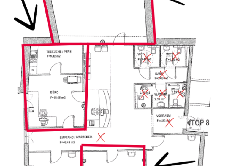 Praxis zur Miete 1 Zimmer 53 m² Bürofläche Andreas-Hofer-Straße 4 Schwaz 6130