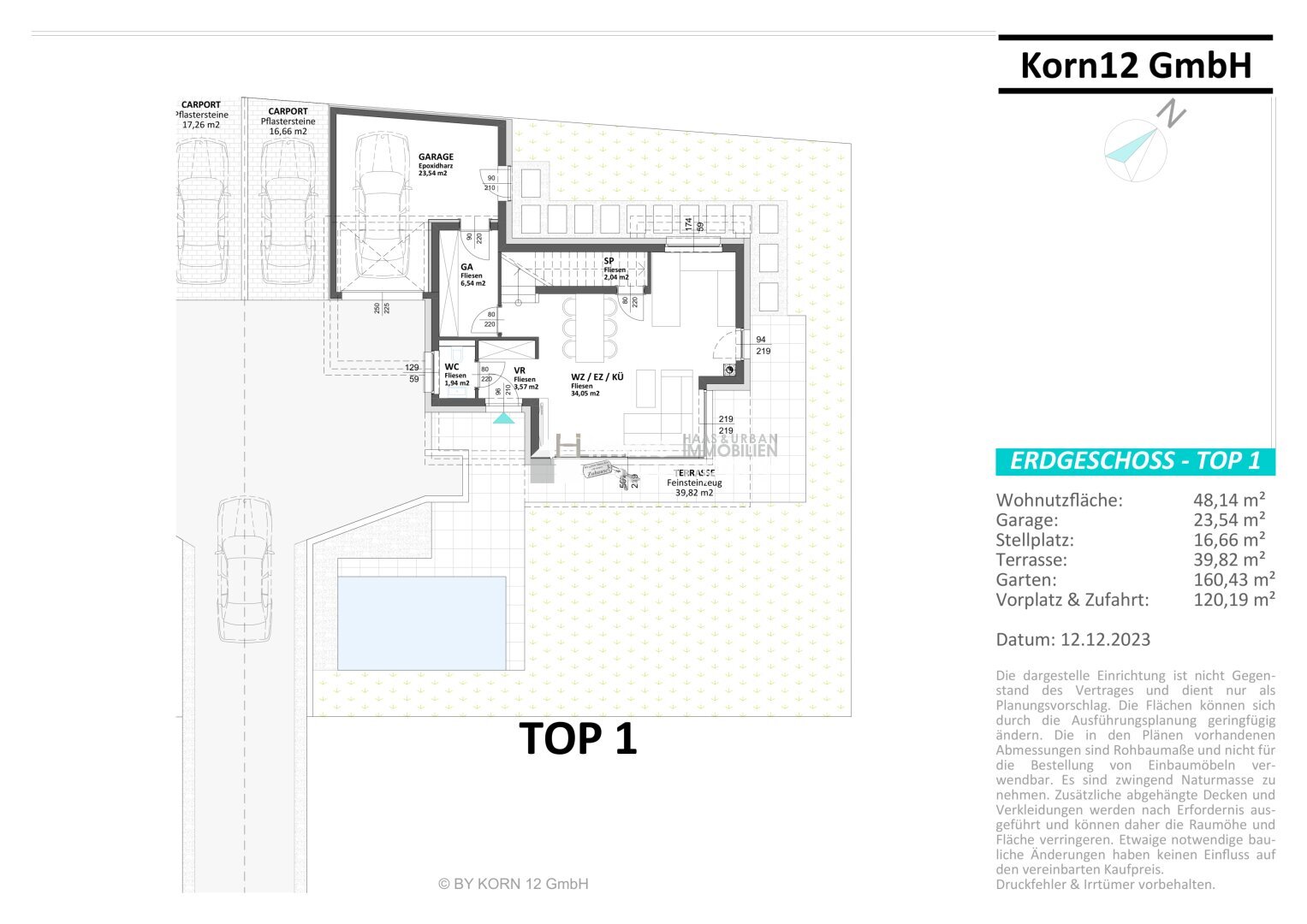 Einfamilienhaus zum Kauf 536.746 € 4 Zimmer 112,3 m²<br/>Wohnfläche 438 m²<br/>Grundstück Tribuswinkel 2512