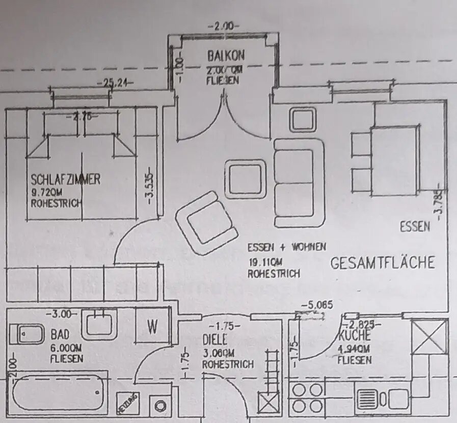 Wohnung zur Miete 450 € 2 Zimmer 45 m²<br/>Wohnfläche EG<br/>Geschoss Herxheim Herxheim 76863