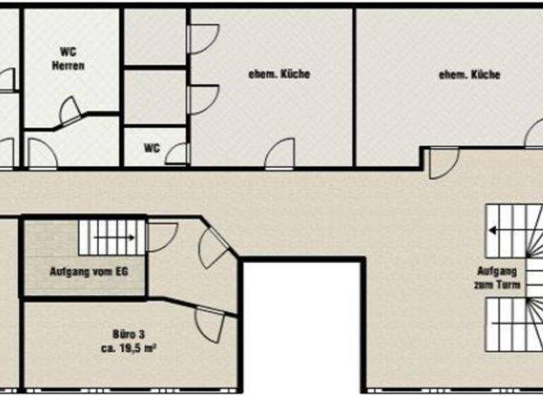 Bürofläche zur Miete 333 € 1 Zimmer 74 m² Bürofläche Flöha 09557