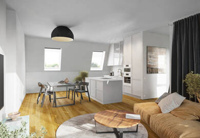 Wohnung zum Kauf - Erstbezug provisionsfrei 285.000 € 1 Zimmer 31,3 m² 3. Geschoss frei ab 30.06.2026 Dieburger Straße 12D Fechenheim Frankfurt am Main 60386