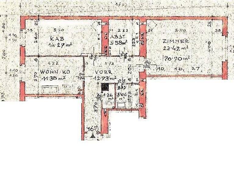 Wohnung zum Kauf 298.000 € 2 Zimmer 70 m² 2. Geschoss Wien, Wieden 1040
