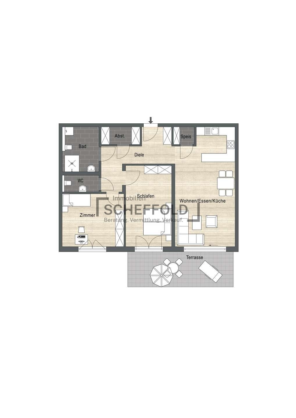 Wohnung zum Kauf provisionsfrei 470.000 € 3,5 Zimmer 109,8 m²<br/>Wohnfläche EG<br/>Geschoss Schemmerhofen Schemmerhofen 88433