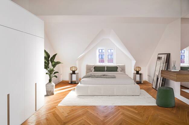 Wohnung zum Kauf 575.000 € 2 Zimmer 66 m² Dachgeschoss, 5. Geschoss frei ab sofort Meyerheimstraße 15-16 Prenzlauer Berg Berlin 10439