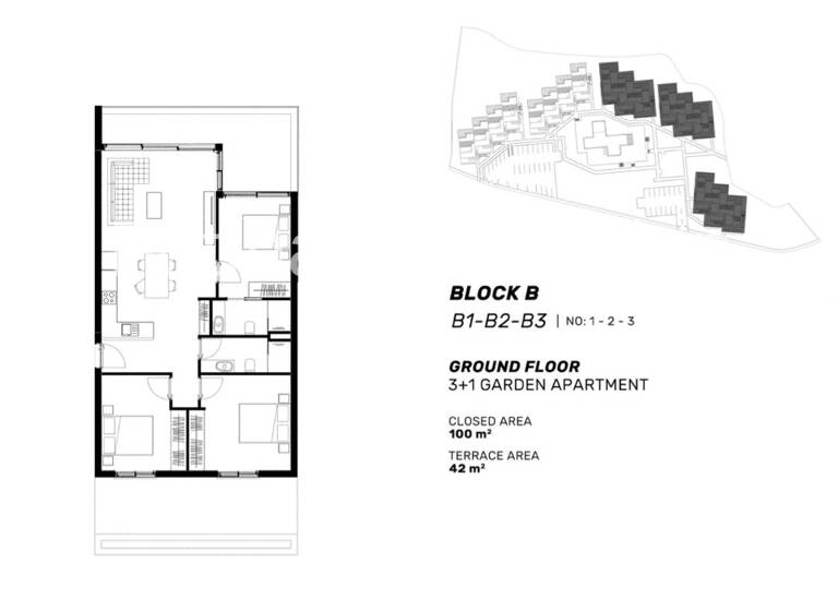 Terrassenwohnung zum Kauf - Erstbezug provisionsfrei 584.000 € 4,5 Zimmer 142 m² frei ab sofort Tatlisu, Kyrenia