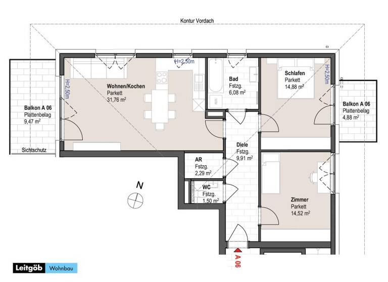 Wohnung zum Kauf provisionsfrei 407.820 € 3 Zimmer 77,7 m² Mittersill 5730
