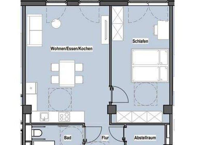 Wohnung zur Miete 899 € 2 Zimmer 62,6 m² 1. Geschoss Jahnstraße 4 Wilsdruffer Vorstadt/Seevorstadt-West Dresden 01067