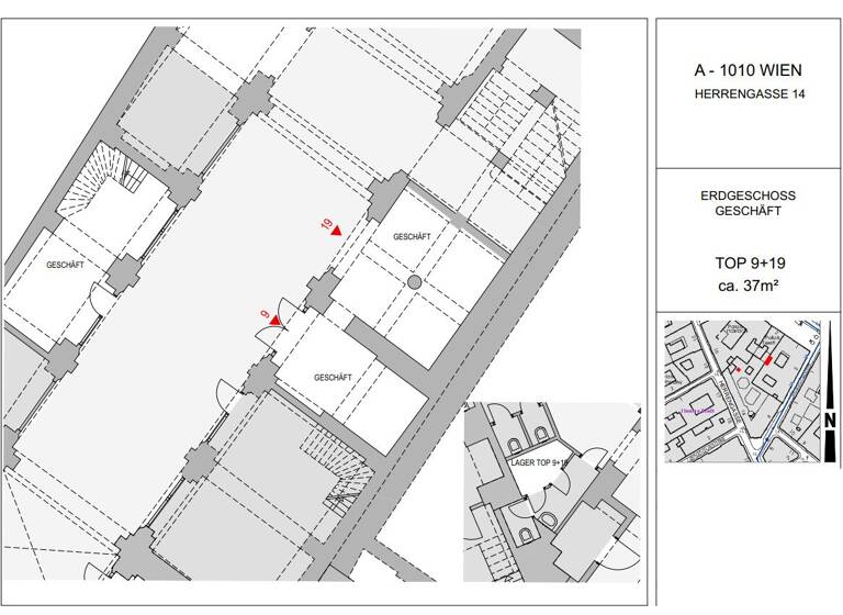 Ladenfläche zur Miete 2.960 € Wien 1010