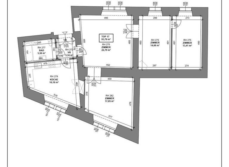Wohnung zur Miete 2.252 € 4 Zimmer 93,8 m² 3. Geschoss Ballgasse 6 Wien 1010