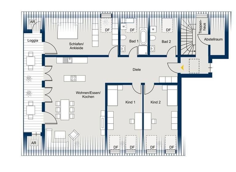 Wohnung zum Kauf - Erstbezug 899.000 € 4 Zimmer 136,7 m² Hohendilching Valley / Hohendilching 83626