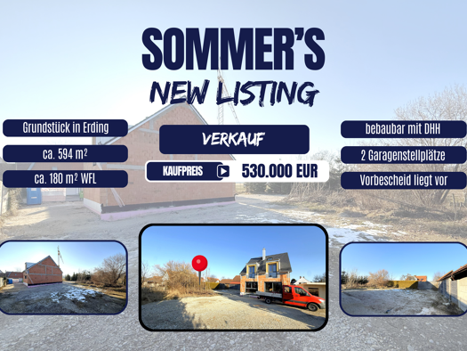 Grundstück zum Kauf 530.000 € 594 m² Grundstück Langengeisling Erding 85435