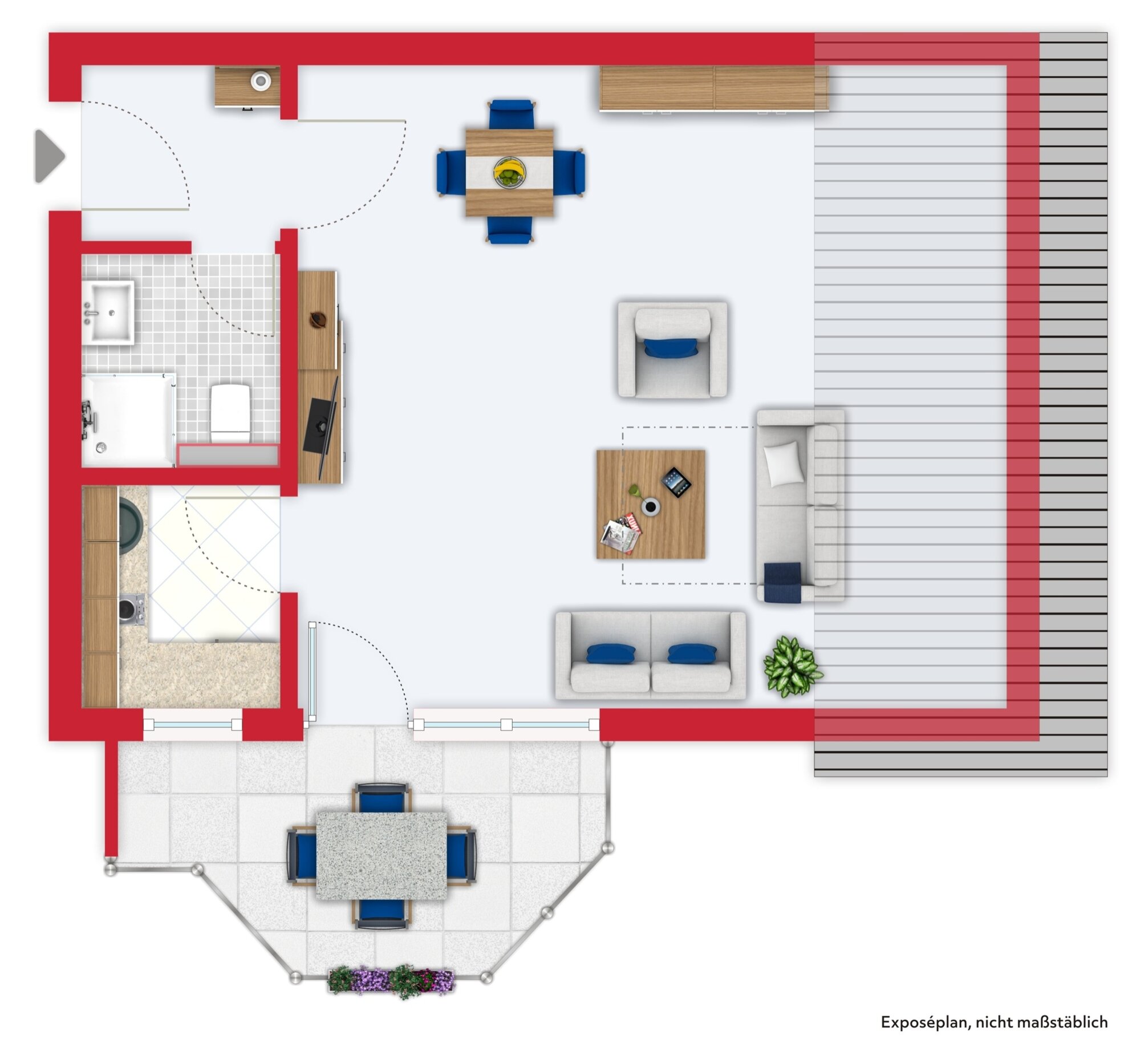 Wohnung zum Kauf 130.000 € 1 Zimmer 32 m²<br/>Wohnfläche Ost Kirchheim-Jesingen 73230