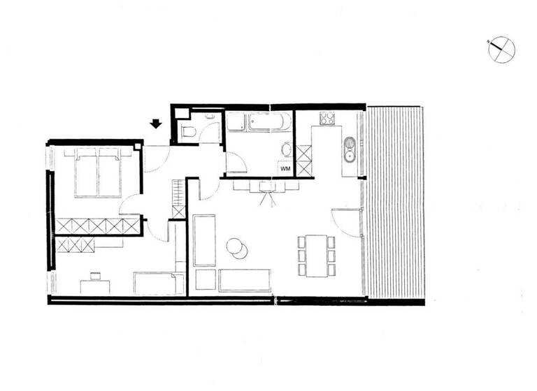 Terrassenwohnung zum Kauf 365.000 € 3 Zimmer 74,5 m² 1. Geschoss Stüdlers Mahd 1 Mäder 6841
