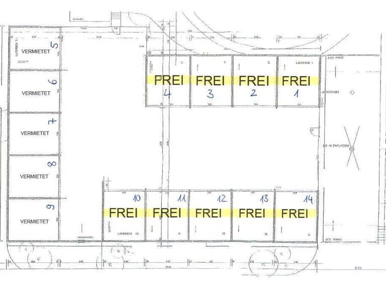 Lagerhalle zur Miete 1.350 € 270 m² Lagerfläche Eltersdorf Erlangen 91058