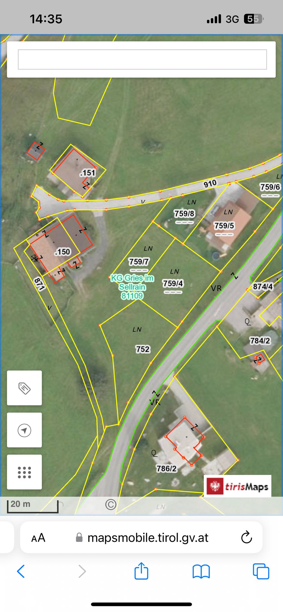 Grundstück zum Kauf provisionsfrei 290.000 € 640 m²<br/>Grundstück vorhanden<br/>Baugenehmigung Jufenar Gries im Sellrain 6182