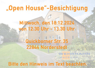 Wohnung zur Miete 850 € 1,5 Zimmer 45 m² Quickborner Straße 31 Friedrichsgabe Norderstedt 22844