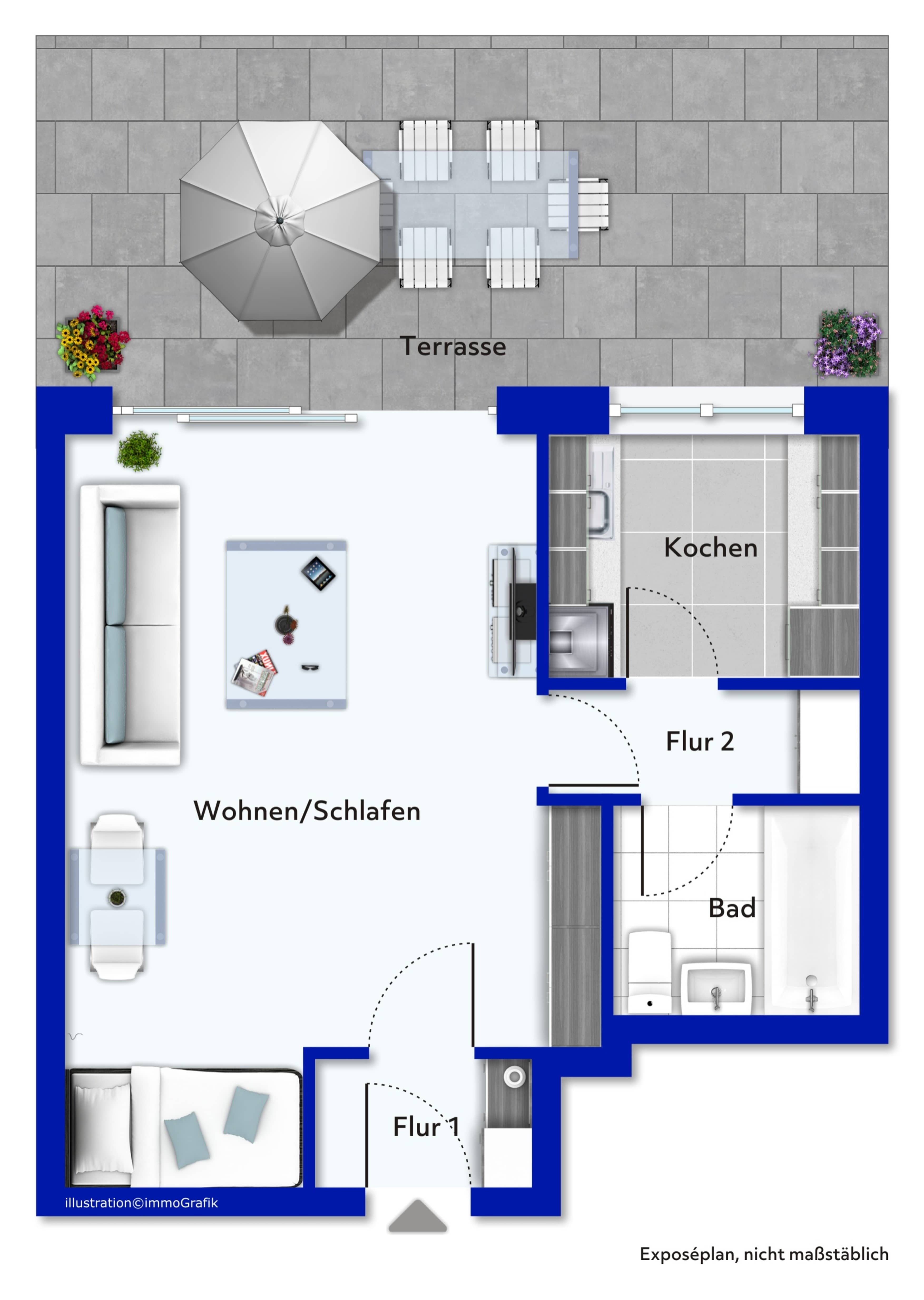 Wohnung zum Kauf provisionsfrei 125.000 € 1 Zimmer 43 m²<br/>Wohnfläche Buxtehude Buxtehude 21614