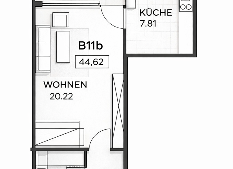 Wohnung zur Miete 620 € 1,5 Zimmer 40 m² Geschoss 1/6 frei ab sofort Innstadt Passau 94032
