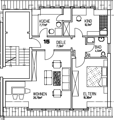 Wohnung zur Miete 475 € 3 Zimmer 72 m²<br/>Wohnfläche 2.<br/>Geschoss Burhahnstraße 2 Ihmert - Ortskern Hemer 58675