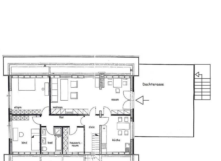 Wohnung zur Miete 890 € 4 Zimmer 130 m² 1. Geschoss Dünne Bünde 32257