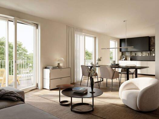 Wohnung zum Kauf - Neubau provisionsfrei als Kapitalanlage geeignet 404.800 € 2 Zimmer 57,9 m² Schulstraße 29 Hattersheim Hattersheim 65795