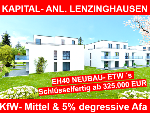 Wohnung zum Kauf - Erstbezug provisionsfrei als Kapitalanlage geeignet 325.000 € 3 Zimmer 80 m² Innenstadt Bielefeld 33602