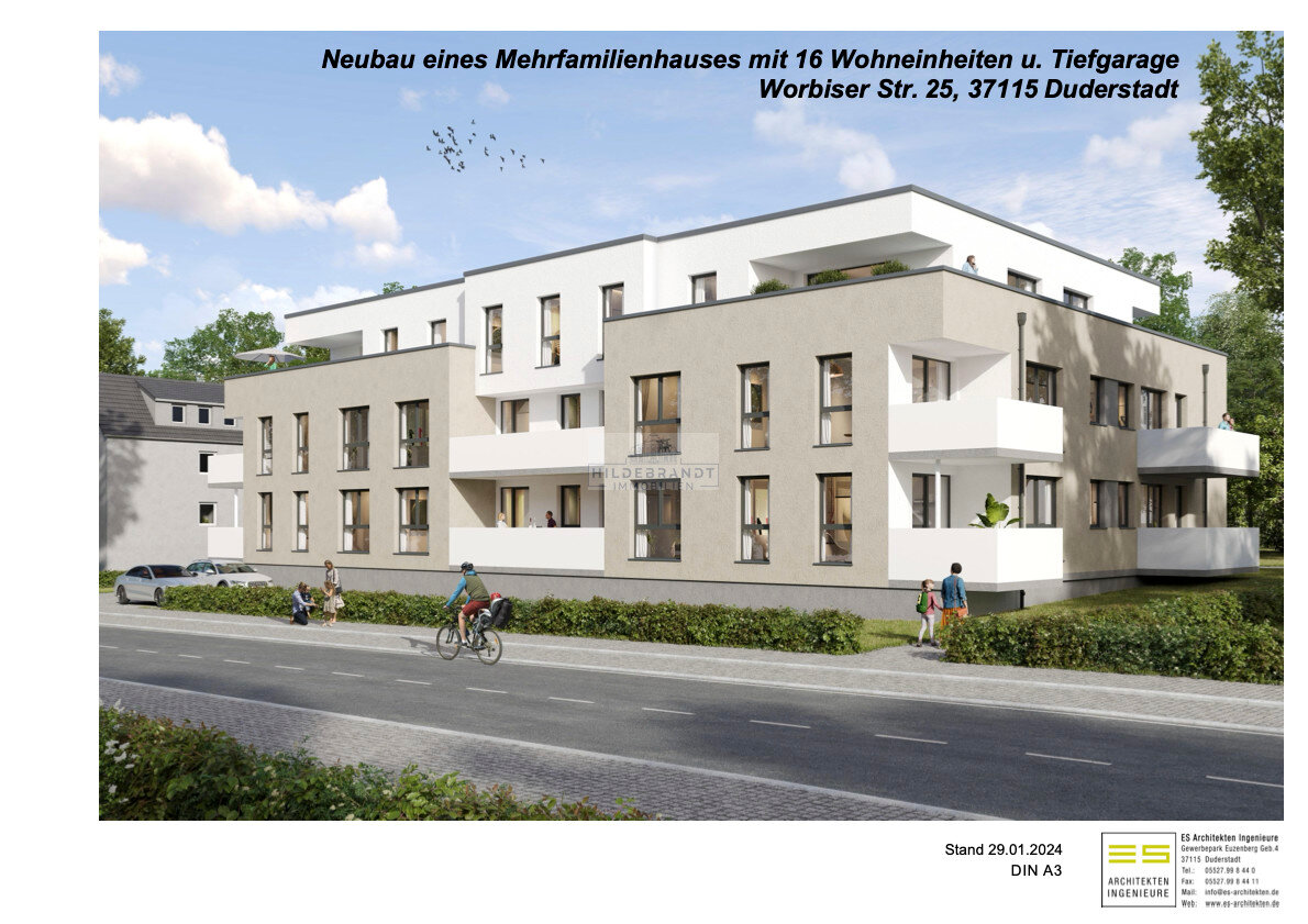 Wohnung zum Kauf 322.770 € 3 Zimmer 92,2 m²<br/>Wohnfläche Worbiser Straße 25 Duderstadt Duderstadt 37115