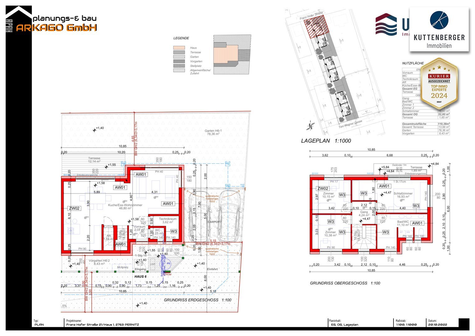 Doppelhaushälfte zum Kauf 459.000 € 4 Zimmer 110,4 m²<br/>Wohnfläche Pernitz 2763